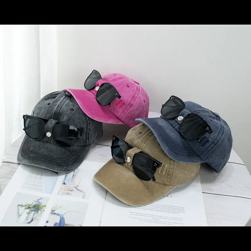 Cat Ear Pilot Sunglasses Baseball Cap casual-baseball-cap