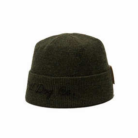 CHAIN 40S BEANIE - Olive winter-knitted-hat