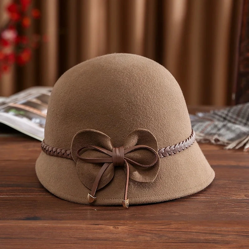 Chapeau Cloche Melon en Laine Femme - Pimpant