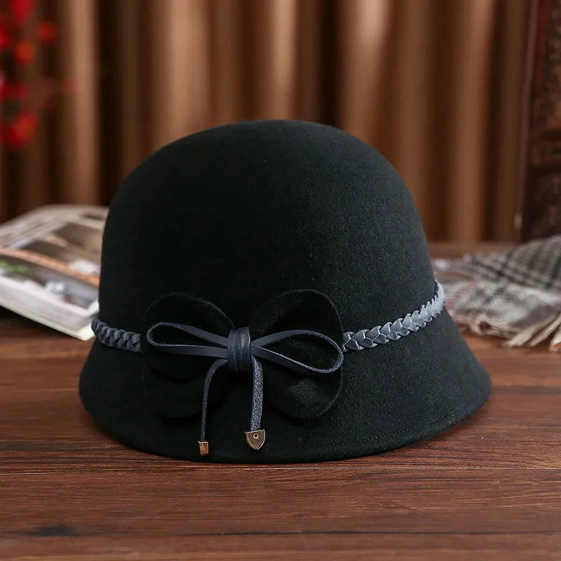 Chapeau Cloche Melon en Laine Femme - Pimpant