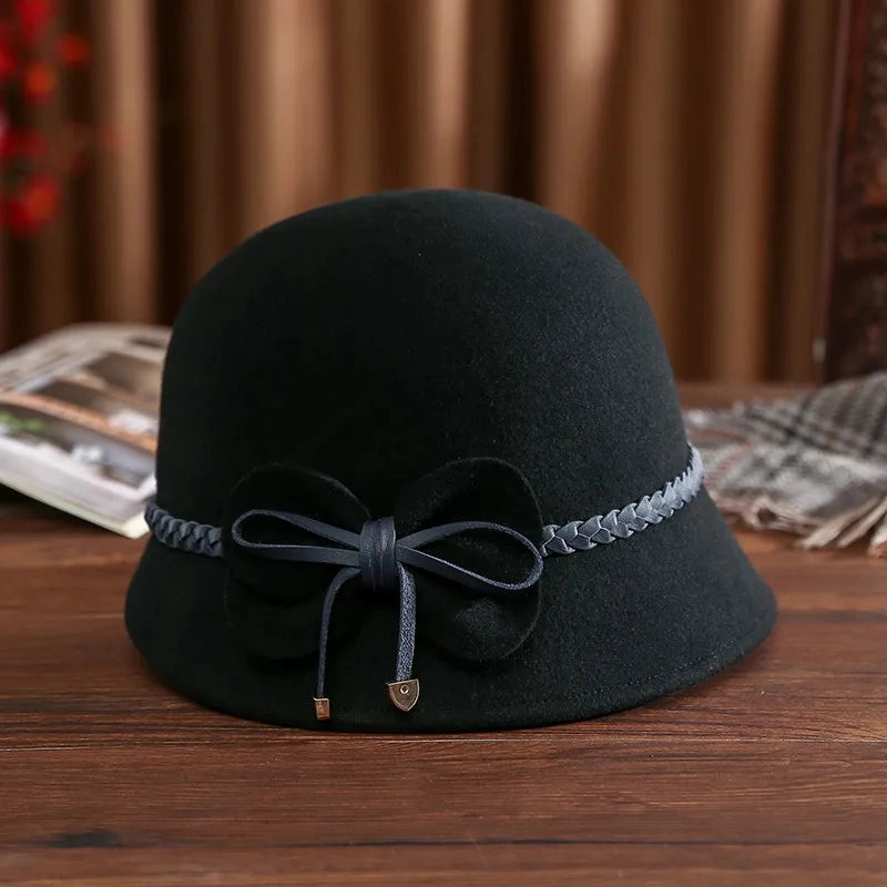 Chapeau Cloche Melon en Laine Femme - Pimpant