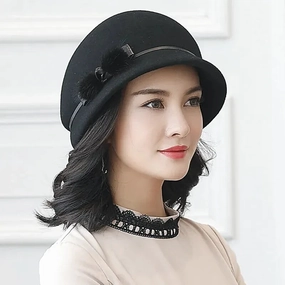 Chapeau Cloche Melon Femme 100% Laine spring-straw-hat