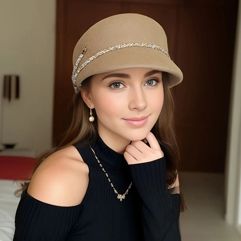 Chapeau Cloche Melon Femme - Charm spring-straw-hat