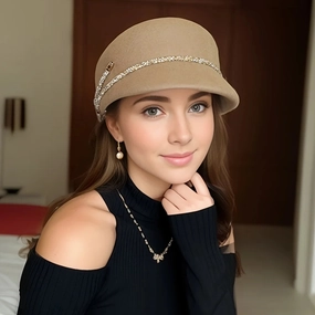 Chapeau Cloche Melon Femme - Charm spring-straw-hat