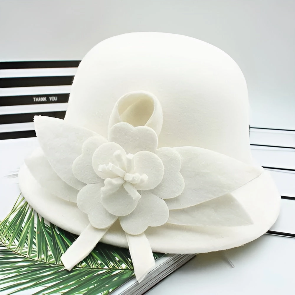 Chapeau Cloche Melon Femme Black&White
