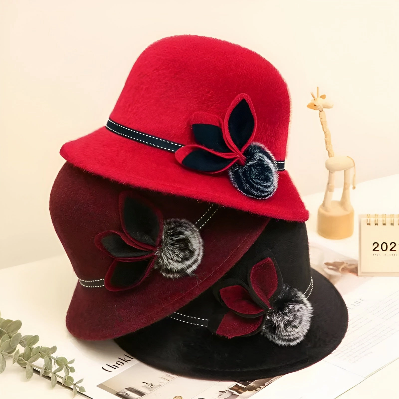 Chapeau Cloche Melon Femme
