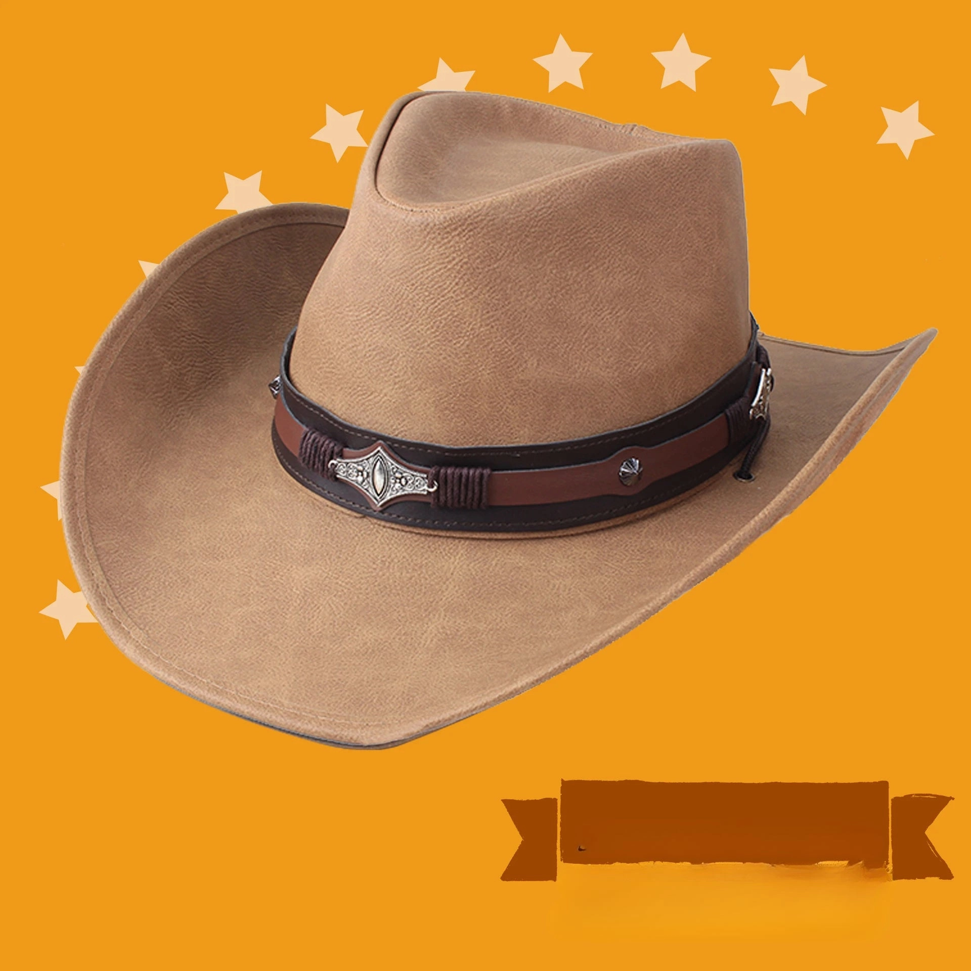 Chapeau Cowboy Vritable CUIR - FrontierFlair