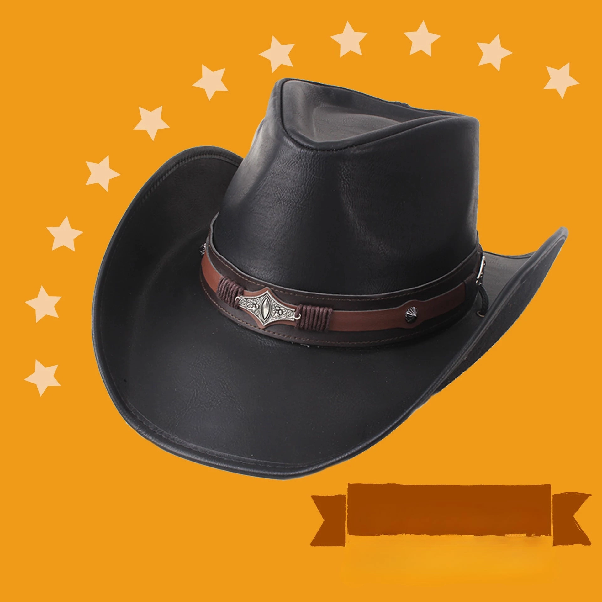 Chapeau Cowboy Vritable CUIR - FrontierFlair