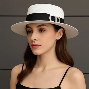 Chapeau De Paille  Femme Luxe C Dalia spring-straw-hat