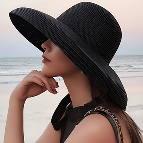 Chapeau de Paille  Large Bord C Forme Structure lance spring-straw-hat