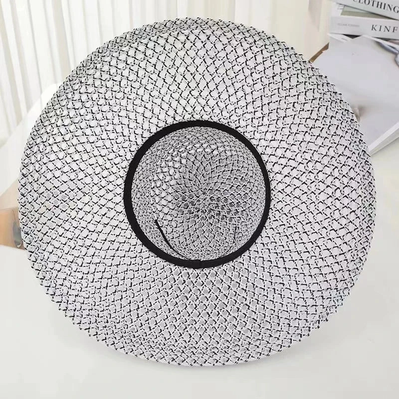 Chapeau de Paille Large C Motif Tress Original