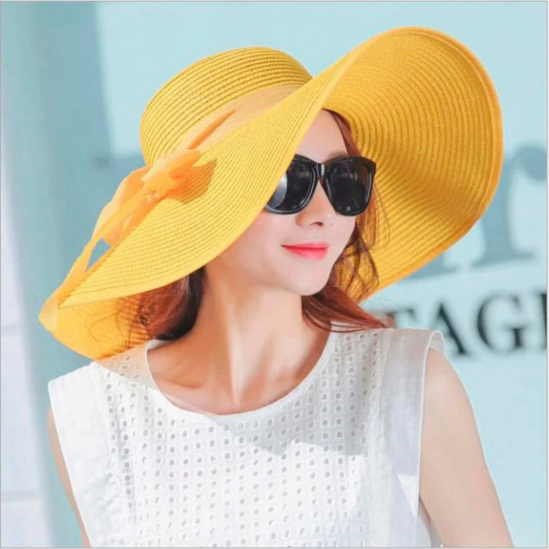 Chapeau de Paille  Larges Bords C Style Estival Souple