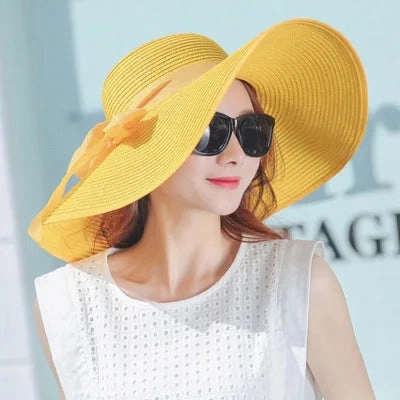 Chapeau de Paille  Larges Bords C Style Estival Souple