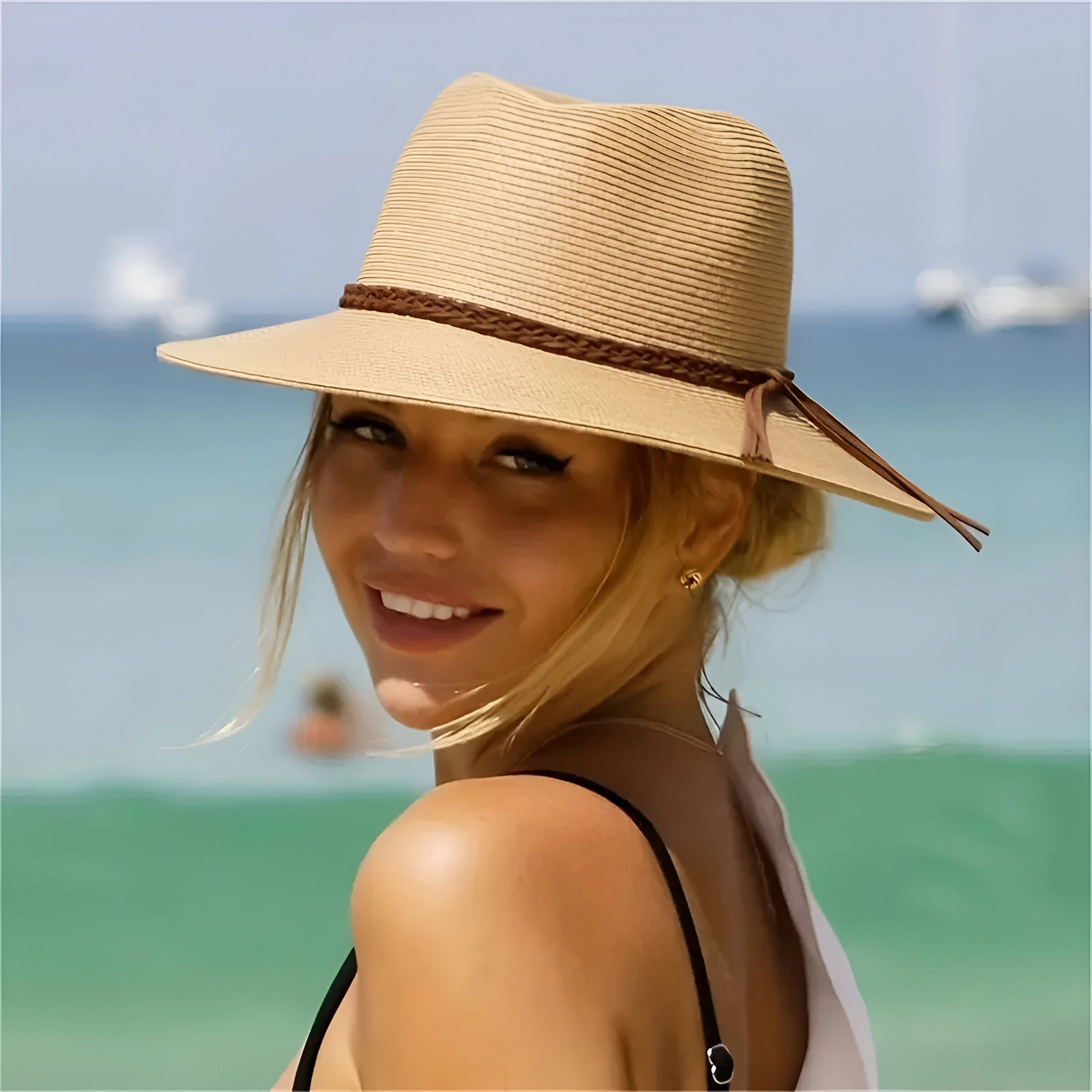Chapeau de Paille Pliable - Braided spring-straw-hat