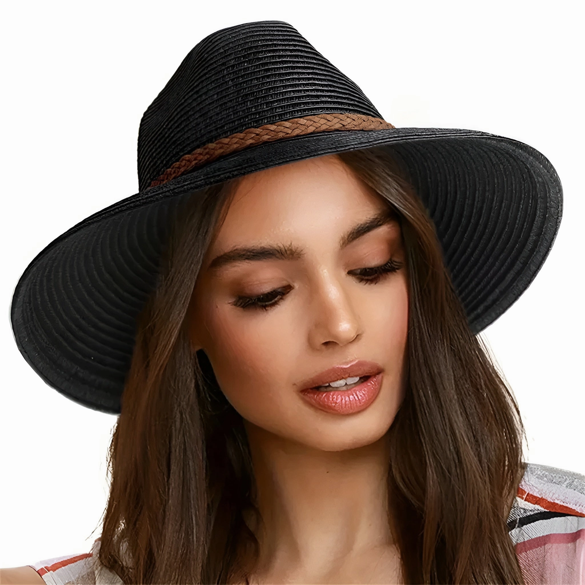 Chapeau de Paille Pliable - Braided