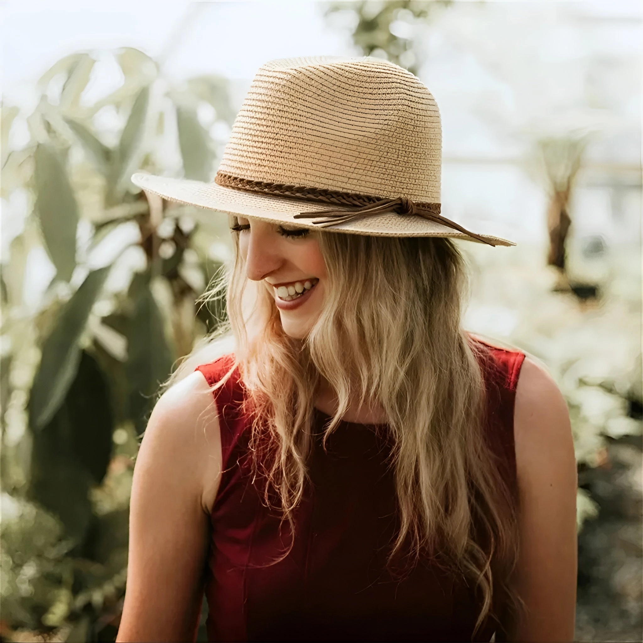 Chapeau de Paille Pliable - Braided