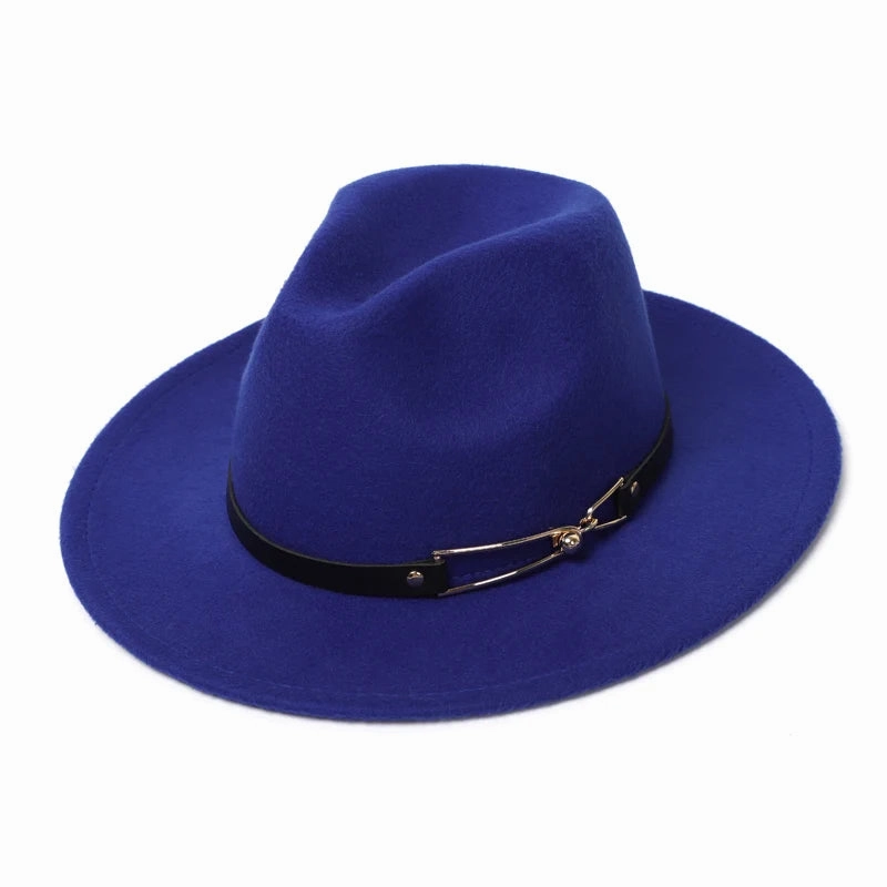 Chapeau Fedora Classy Chic Anneau Dor