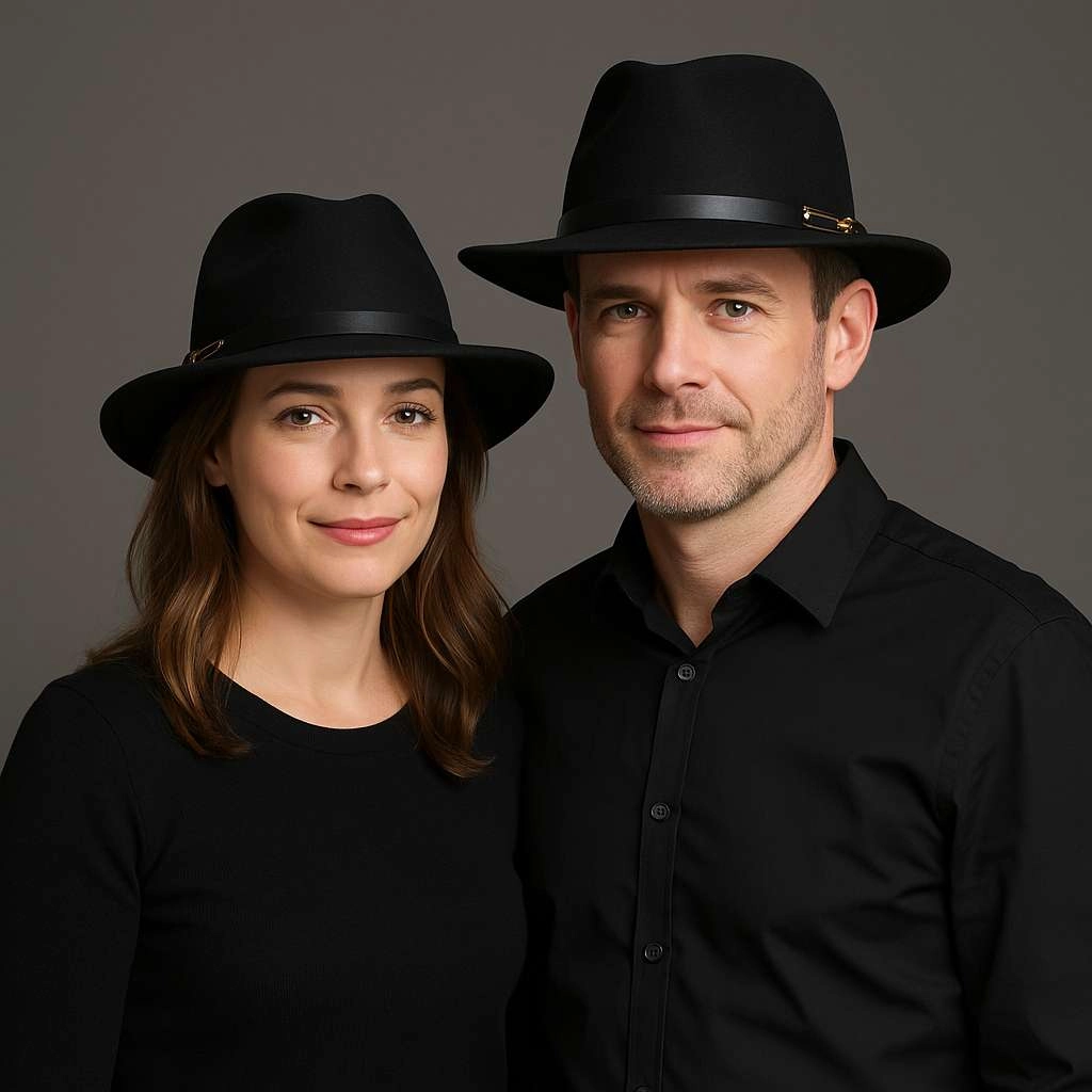 Chapeau Fedora Classy Chic Anneau Dor
