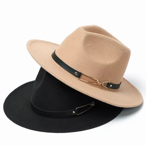Chapeau Fedora Classy Chic Anneau Dor spring-straw-hat