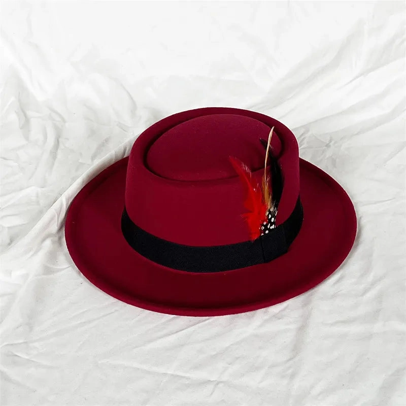 Chapeau Fedora Coton  Plume