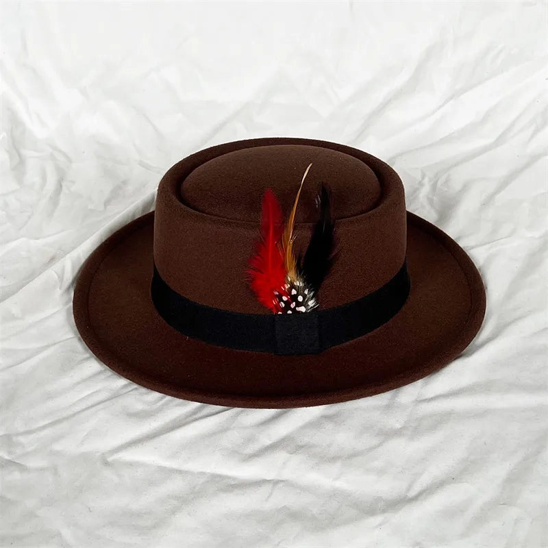 Chapeau Fedora Coton  Plume
