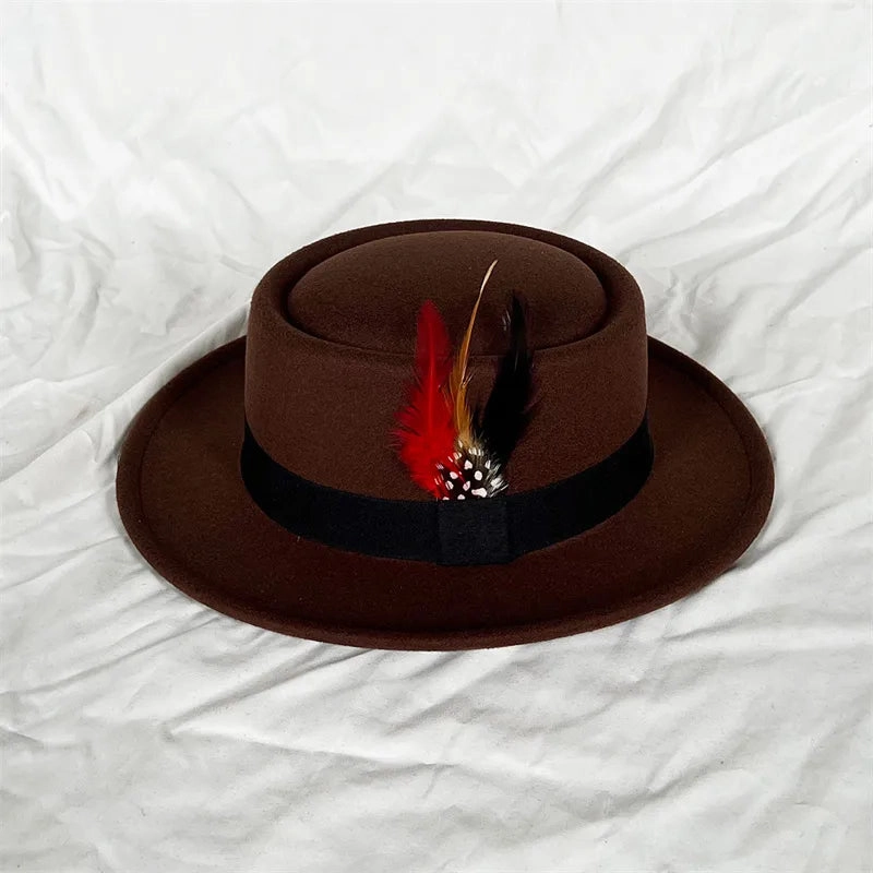 Chapeau Fedora Coton  Plume