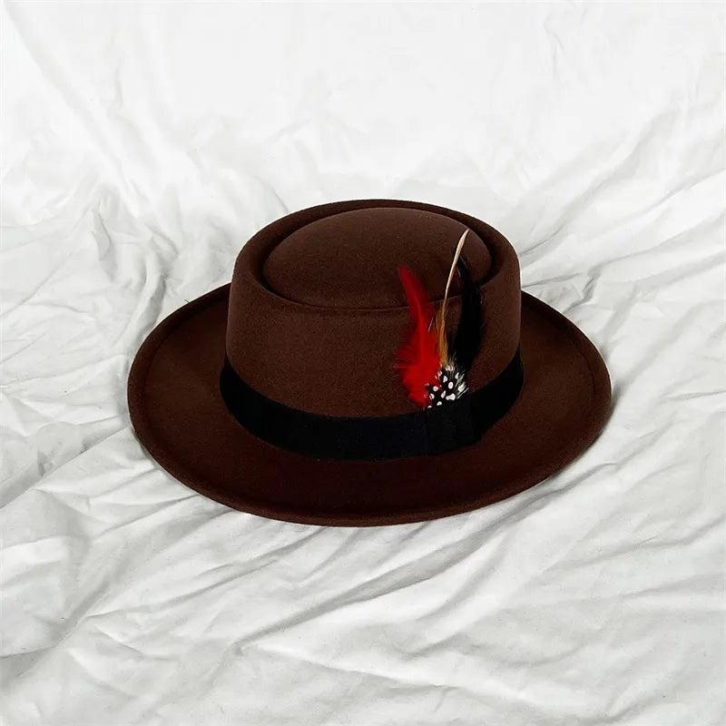 Chapeau Fedora Coton  Plume