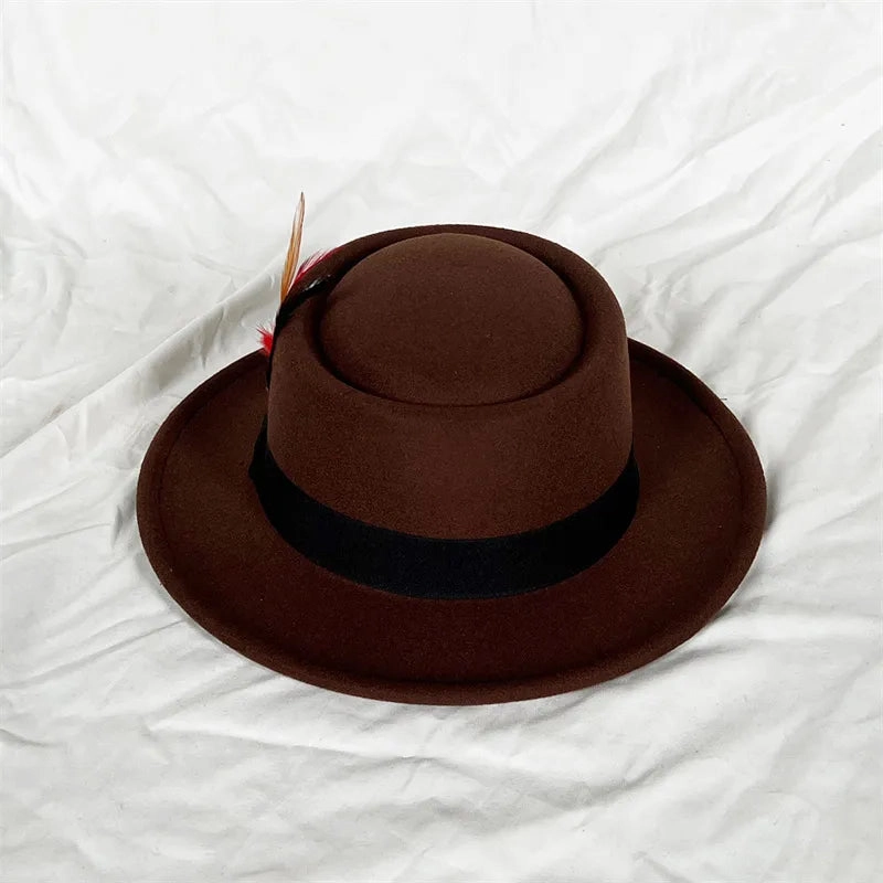 Chapeau Fedora Coton  Plume