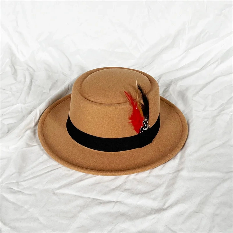 Chapeau Fedora Coton  Plume