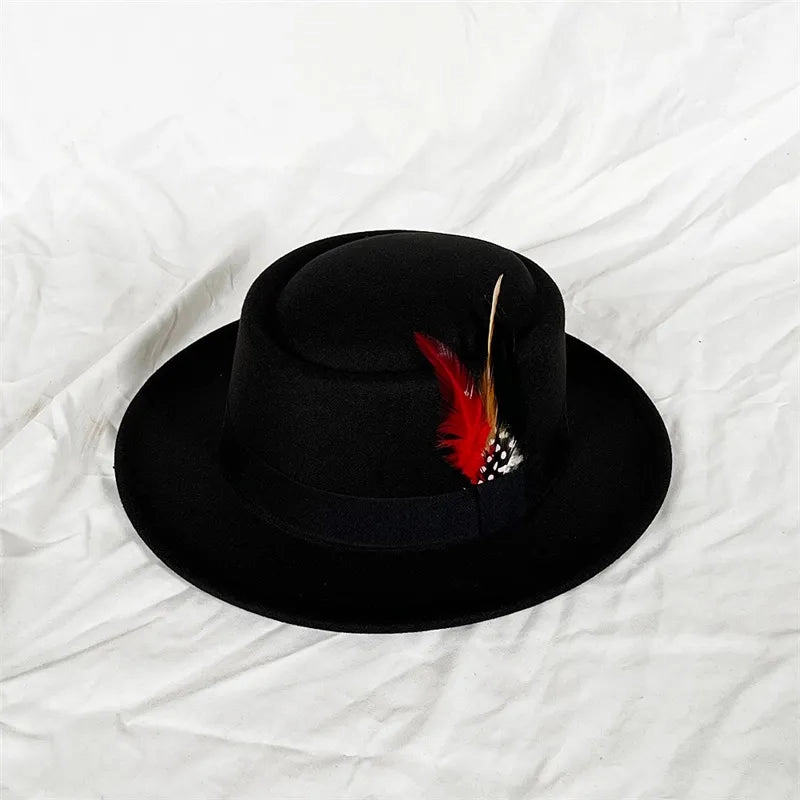 Chapeau Fedora Coton  Plume