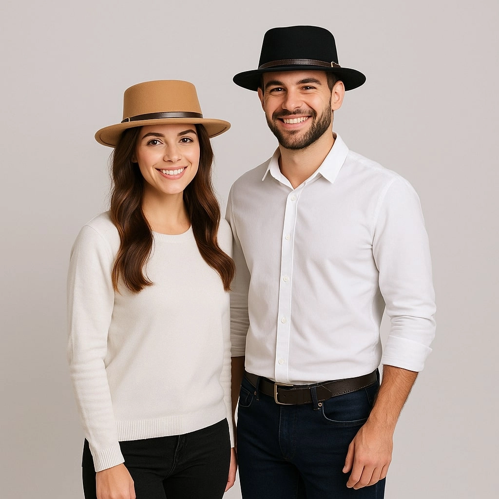 Chapeau Fedora Plat Classy Chic
