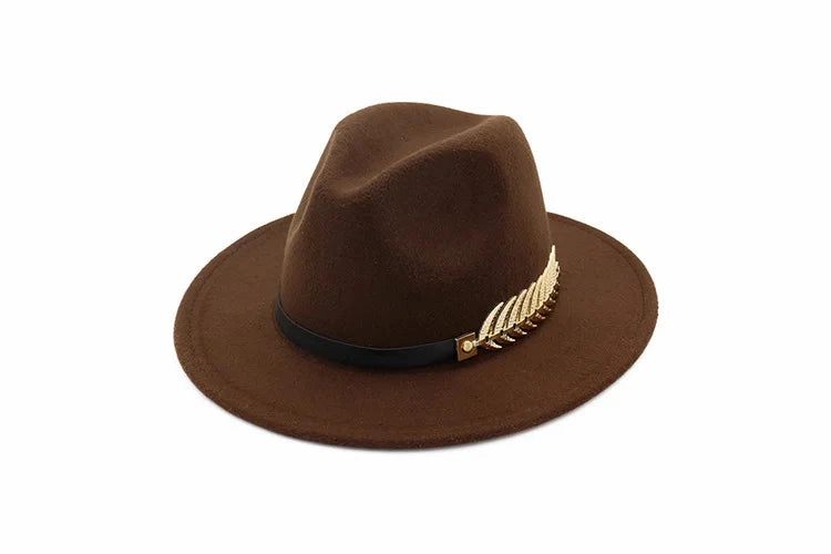 Chapeau Fedora Style British Plume
