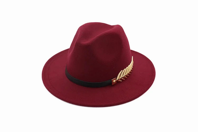 Chapeau Fedora Style British Plume