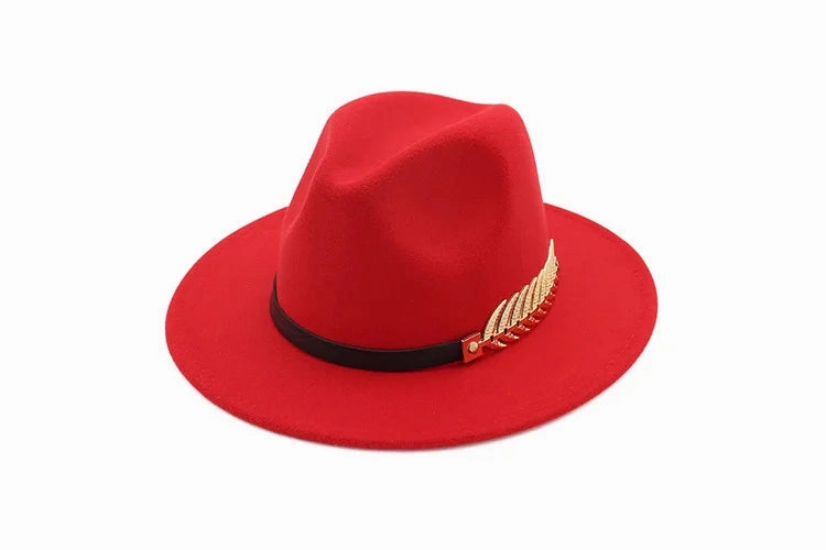 Chapeau Fedora Style British Plume