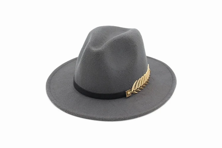 Chapeau Fedora Style British Plume