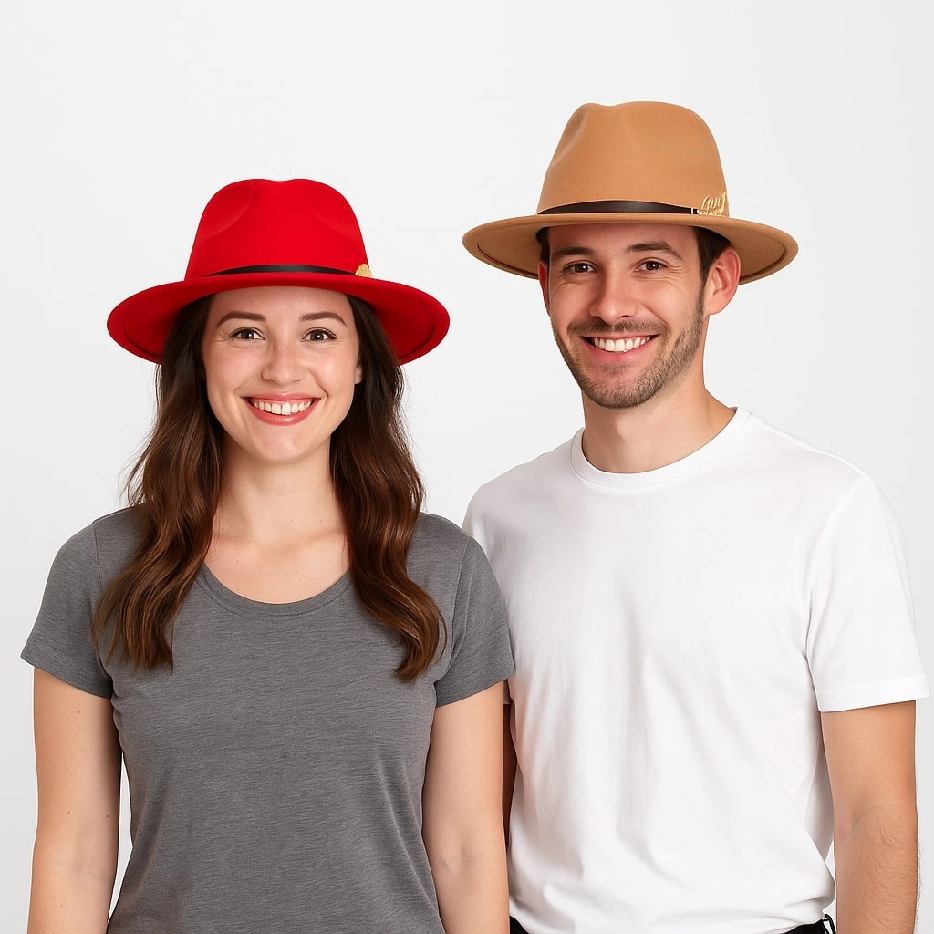 Chapeau Fedora Style British Plume