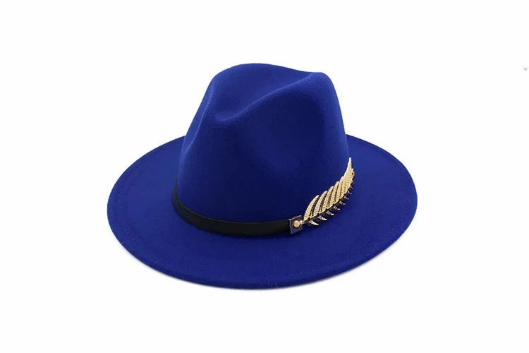 Chapeau Fedora Style British Plume