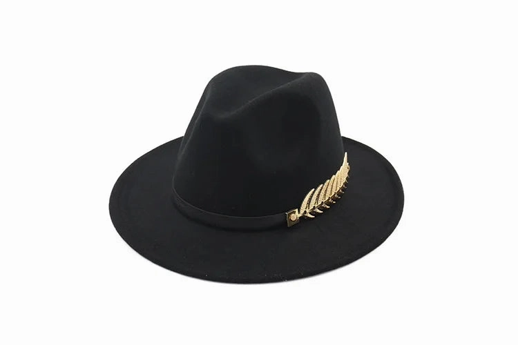Chapeau Fedora Style British Plume