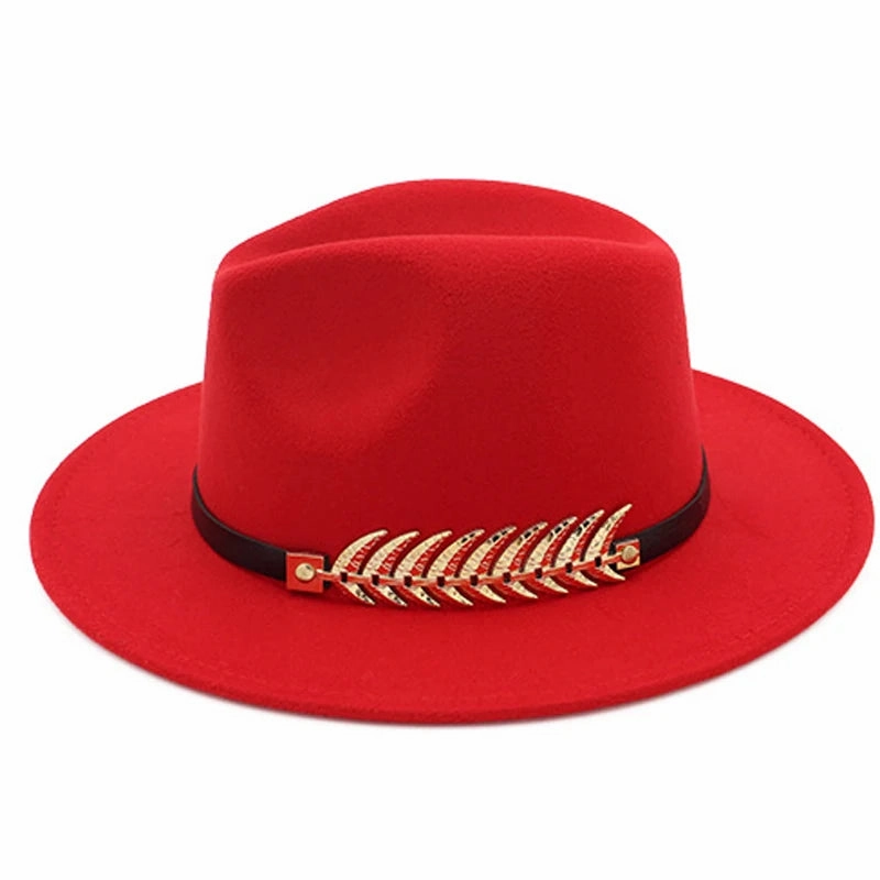 Chapeau Fedora Style British Plume