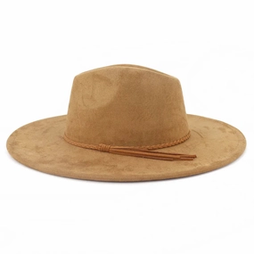 Chapeau Fedora Suede Classy spring-straw-hat