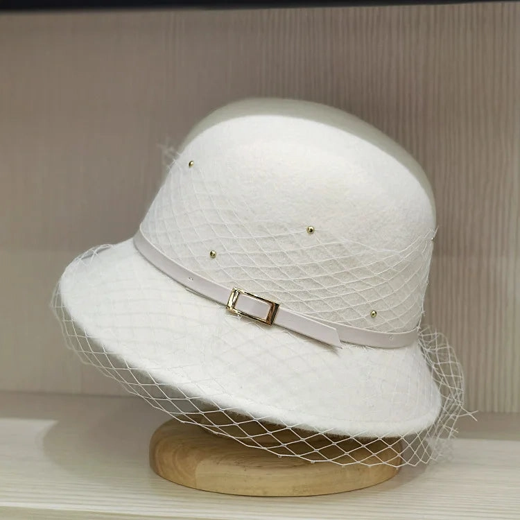 Chapeau Melon Cloche en Laine - Rtro