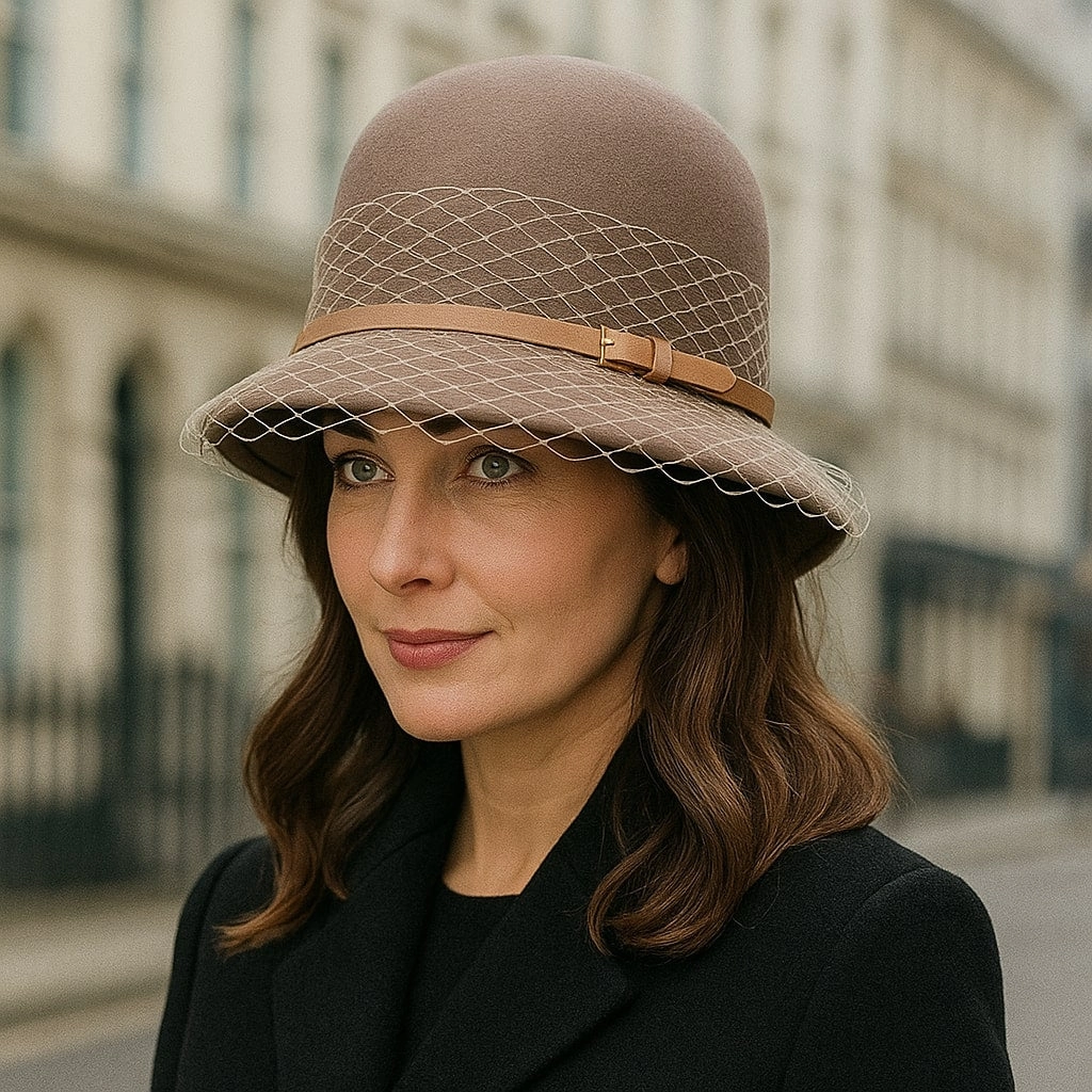 Chapeau Melon Cloche en Laine - Rtro