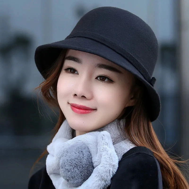 Chapeau Melon Cloche Femme - Ajustable