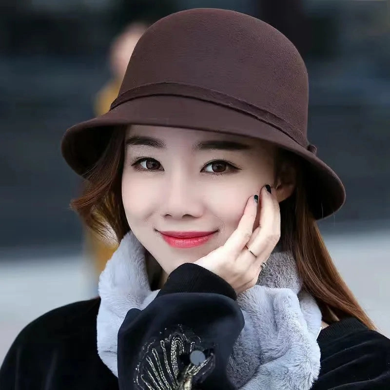 Chapeau Melon Cloche Femme - Ajustable
