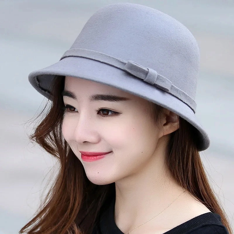 Chapeau Melon Cloche Femme - Ajustable