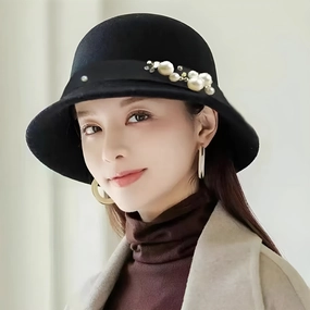 Chapeau Melon Cloche Femme - Perle spring-straw-hat