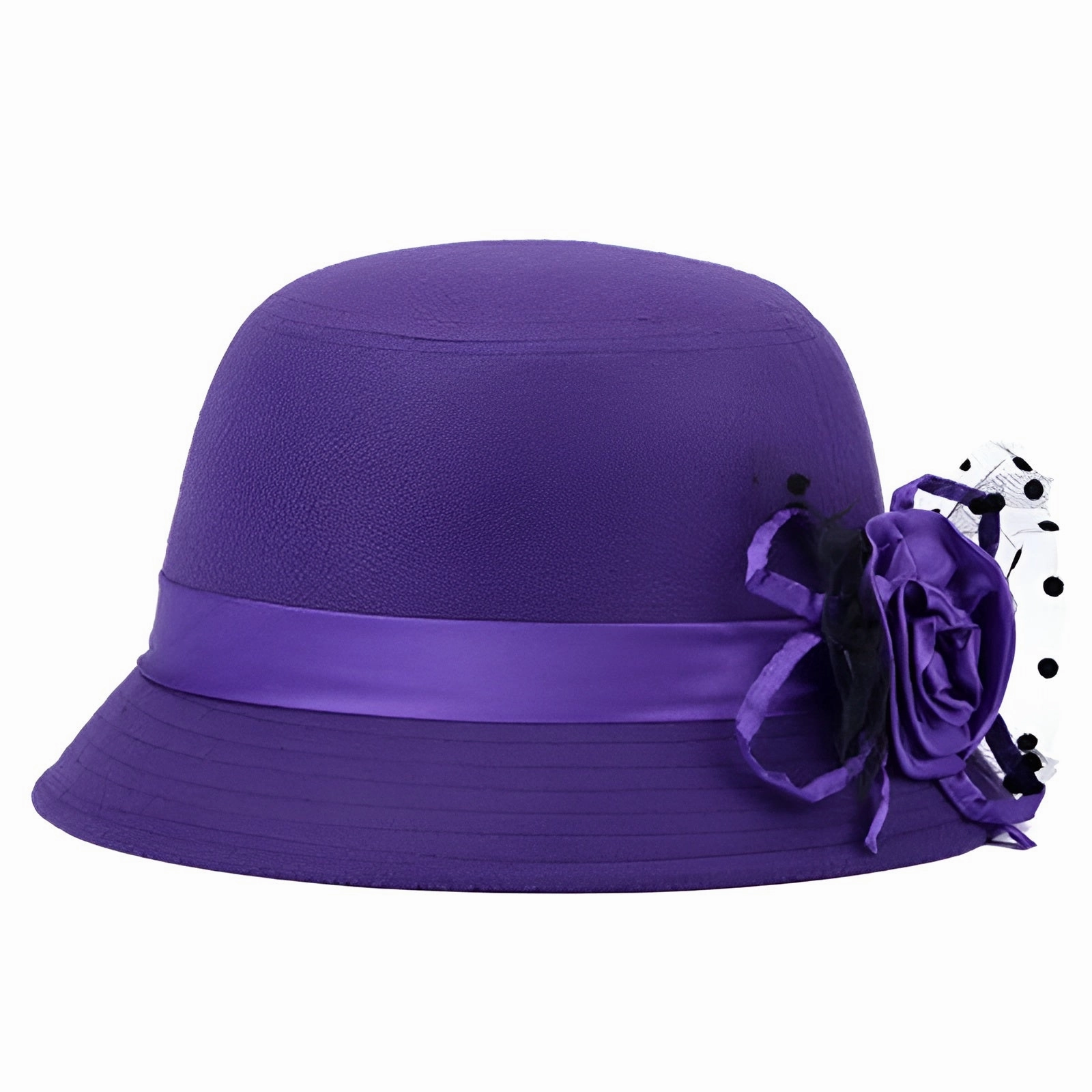 Chapeau Melon Cloche Femme Fleur