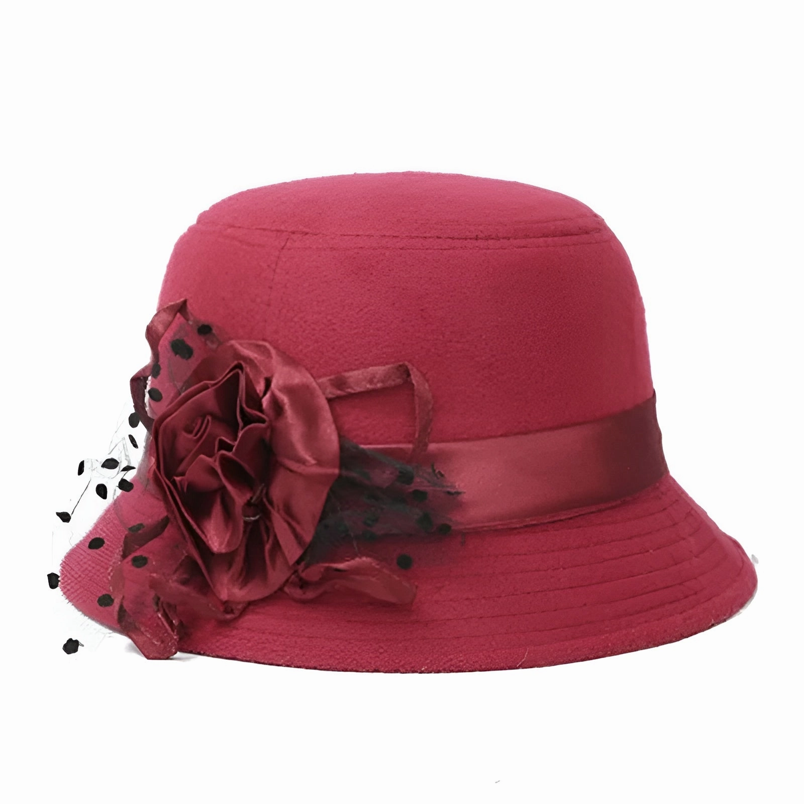 Chapeau Melon Cloche Femme Fleur
