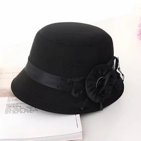 Chapeau Melon Cloche Femme Fleur spring-straw-hat