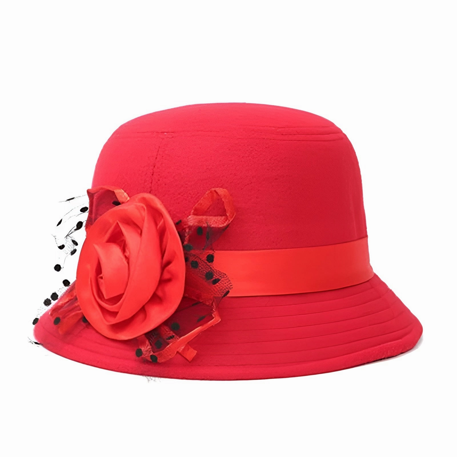 Chapeau Melon Cloche Femme Fleur